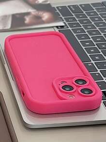 1pc Gukadi Fluorescent Green Ladder Camera Compatible With Apple Phone Case - Green - View 11