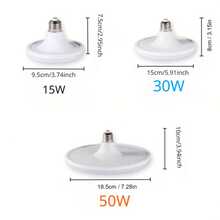 1入組50w Ufo形狀led燈泡,15w/30w/50w E26/e27 家居led室內照明燈,適用於車庫、廚房、客廳 - 白色 - 查看 3