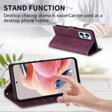 黑色錢包磁翻蓋帶-帶卡位手柄，手繩PU皮革材料，可裝信用卡手機皮革殼，兼容小米紅米Note 12 12S 12 Pro 12 Pro Plus 11 11S 11T 11 Pro 10 10S 10T 10 Pro 10 Pro Max 9 9S 9 Pro 9 Pro Max 8 8T 8 Pro 7 5，紅米K40 Pro A1 A2 Plus 12C 10 10A 10C 9 9A 9C 9T 9 Power 9i 9AT 8 8A 7A，小米X5 Pro M5s C55 C51 C50 C40 X4 Pro M4 Pro X3 NFC F3，小米12T Pro 12 Lite 11T 防刮花手機外殼 - 黑色 - 查看 9