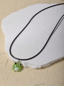 1 Pieza Collar Colgante Con Forma De Rana Linda, Adecuado Para Uso Diario