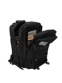 Large capacity, sports backpack, waterproof (with Molle system) Hiking backpack - Black - View 10