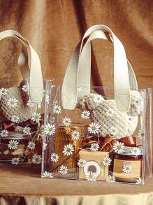 10 Bolsas De Regalo Para Recuerdos De Boda Con Asa De Cinta De Seda - Multicolor - Ver 2