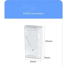Highly Attractive Transparent Visible Ultra-Thin Cigarette Case For Slim Cigarette,Automatic Ejection And Compression Resistance, Portable And Protective. Push And Eject Cigarettes From The Top And Pull To Retrieve Them, Made Of Transparent Plastic - White - View 6