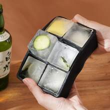 4pcs Square Ice Cube Tray - Black - View 5
