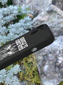 1 Funda Para Teléfono Con Estampado De Lema De Estilo Occidental Compatible Con Samsung/iphone - Multicolor - Ver 3