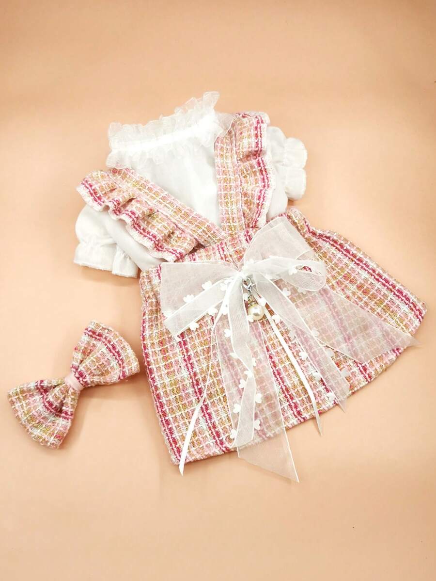 2pcs Woolen Pet Skirt