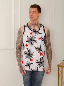 Men Tank Tops - 白色 - 查看 2