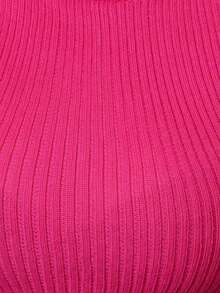 Women Knit Tops - 玫紅色 - 查看 3