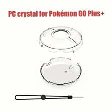 Pokémon Go Plus 保護套,水晶保護套 Pc 透明保護硬套帶手帶兼容 Pokémon Go Plus + - 無色 - 查看 1