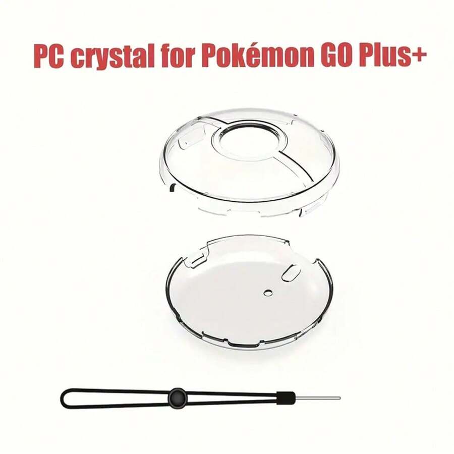 Pokémon Go Plus 保護套,水晶保護套 Pc 透明保護硬套帶手帶兼容 Pokémon Go Plus + - 無色 - 查看 1