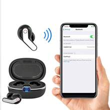 T17 True Wireless Bluetooth Hands-Free Headphones Black FRALUGIO - 黑色 - 查看 3