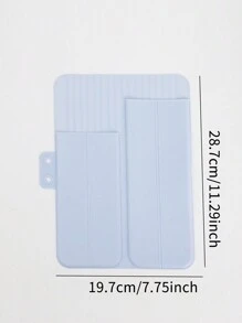 1 件耐热硅胶卷发器支架袋，适用于粉色、蓝色、白色卷发器，适用于旅行收纳袋、化妆包、化妆包、度假收纳袋、大容量化妆品收纳盒化妆盒，适用于口红、刷子、护肤品、手机、硬币、小物品，适用于家庭、礼物、度假和节日万圣节圣诞节多功能用途，波西米亚风 - 藍色 - 查看 5
