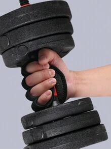 2pcs Weightlifting Grips Palm Protection Gloves With Anti-slip & Anti-callus Design For Push Up, Deadlift, Pull Up, Dumbbell, Gym And Fitness - Black - View 2