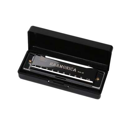 1pc 10-Hole Copper-Core Blues Harmonica,Musical Instrument Toy For Beginner Practice,Accordion,Ukulele,Jaw Harp,Harmonica,Music,Instrument