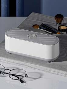 1pc Plastic Storage Box, Modern Electric Makeup Brush Cleaning Box For Home - White - View 7