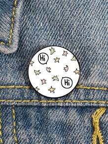 1 件 Ace Of A Design HI 定制趣味复古胸针衬衫翻领教师包可爱徽章卡通别针适合情侣朋友 - XZ3894 - 查看 1