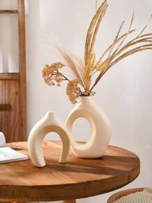 2pcs Creative Couple Series Home Decoration Vase Set, Large And Medium-Sized Combination Indoor Tabletop Ornament, Can Interact Or Display Separately In Different Places, Suitable For Indoor Decor, All Seasons.,Home Decor,Flower Vase,Centerpiece,Table Decor Room Decor Glass Vase