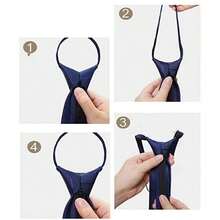 1 件男式紅色拉鍊領帶 8 厘米寬商務正裝提花領帶適合婚禮/新郎/商務