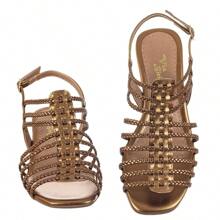 Women Heeled Sandals - Đồng - Xem 3