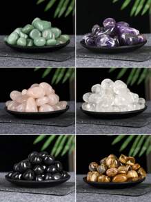 200 克天然不对称水晶滚石，适用于疗愈和鱼缸装饰、家居装饰品