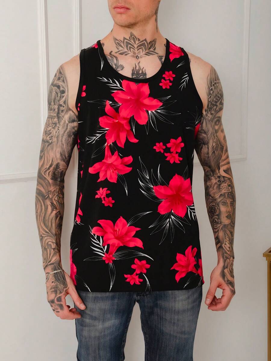 Men Tank Tops - Rosa - Ver 1