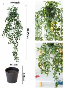 9 Branches Mandala Style Hanging Planters - Set Of 1