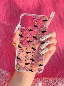 1pc Western Style Painted Phone Case Compatible With Iphone/samsung Phones - Multicolor - View 2