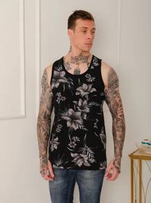 Men Tank Tops - Grey - View 2