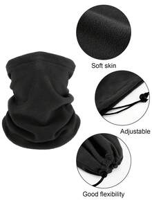 Sun Protective Anti UV 4pcs/Set Combination Of Scarf And Face Mask Set - Black - View 3