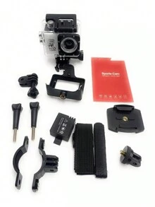 Camara para deporte o casco de motocicleta,impermeable con resolucion 4k (ENTREGA EN COLORES SURTIDOS,ROSA,AZUL,BLANCO Y NEGRO)