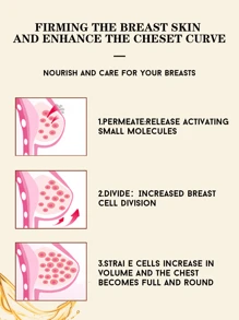 HEMEIEL Aceite de aumento de senos de 20ml para reafirmar, ingredientes naturales puros para levantar y reafirmar eficazmente, para mujeres - زيت الثدي - Negro - Ver 4