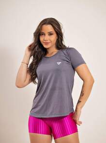 Women Sports Tees & Tanks - Xám - Xem 4