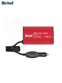 Red 300w Car Power Inverter, Converts 12v To 110v, Equipped With Us Standard Socket, Pd65w And Qc3.0 Compatible - Red - View 3