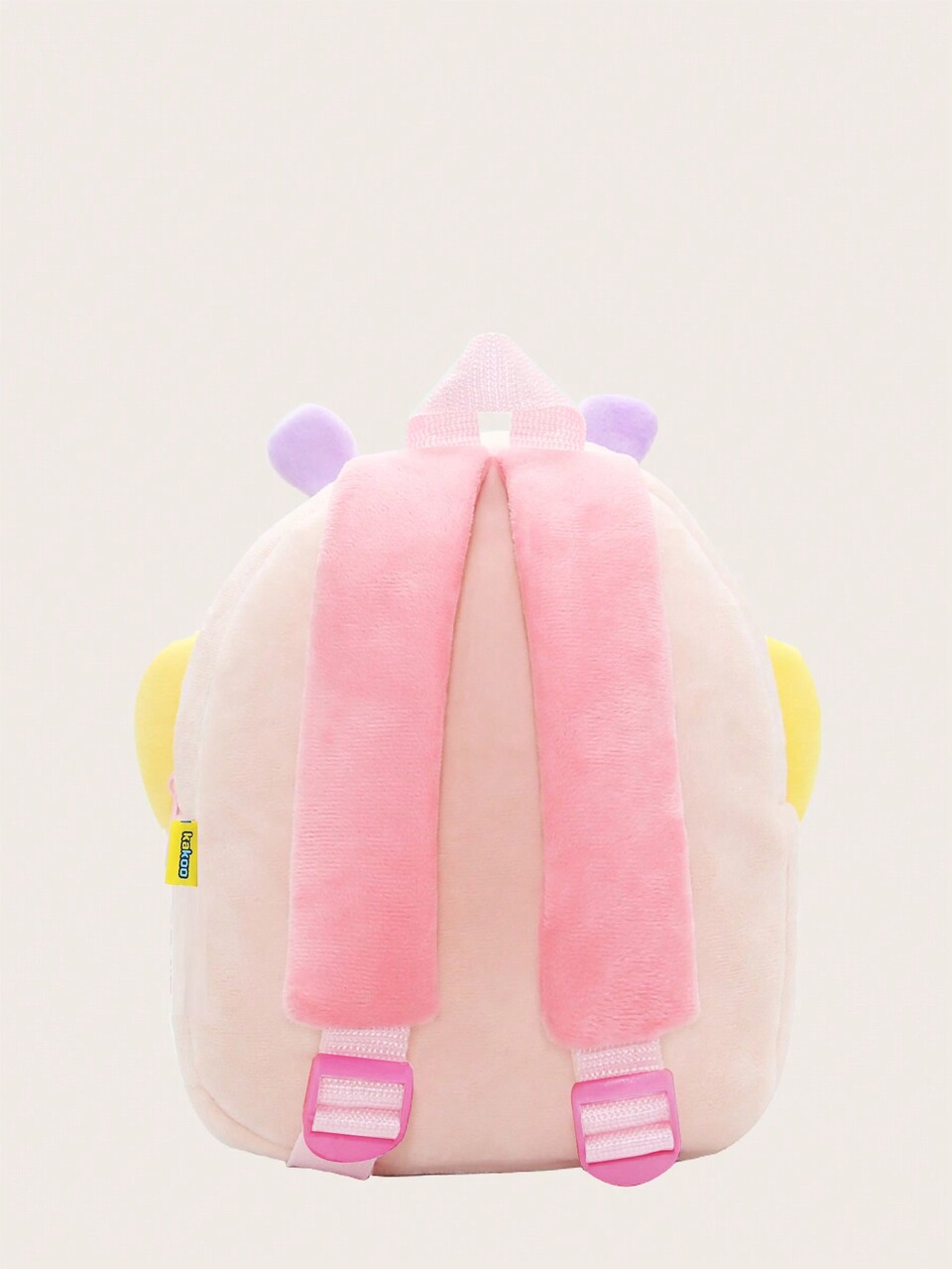 1pc Cartoon Animal Pattern Plush Backpack, Suitable For 2-4 Years Old Boys/Girls, Lion/Giraffe/Unicorn Design