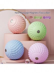 肌肉放鬆瑜伽球適用於筋膜、按摩和健身 - 藍色 - 查看 2