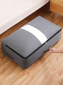 1pcCationic bed bottom storage box, household under bed laundry storage box, Arnathan dustproof separation storage bag - Grey - View 2