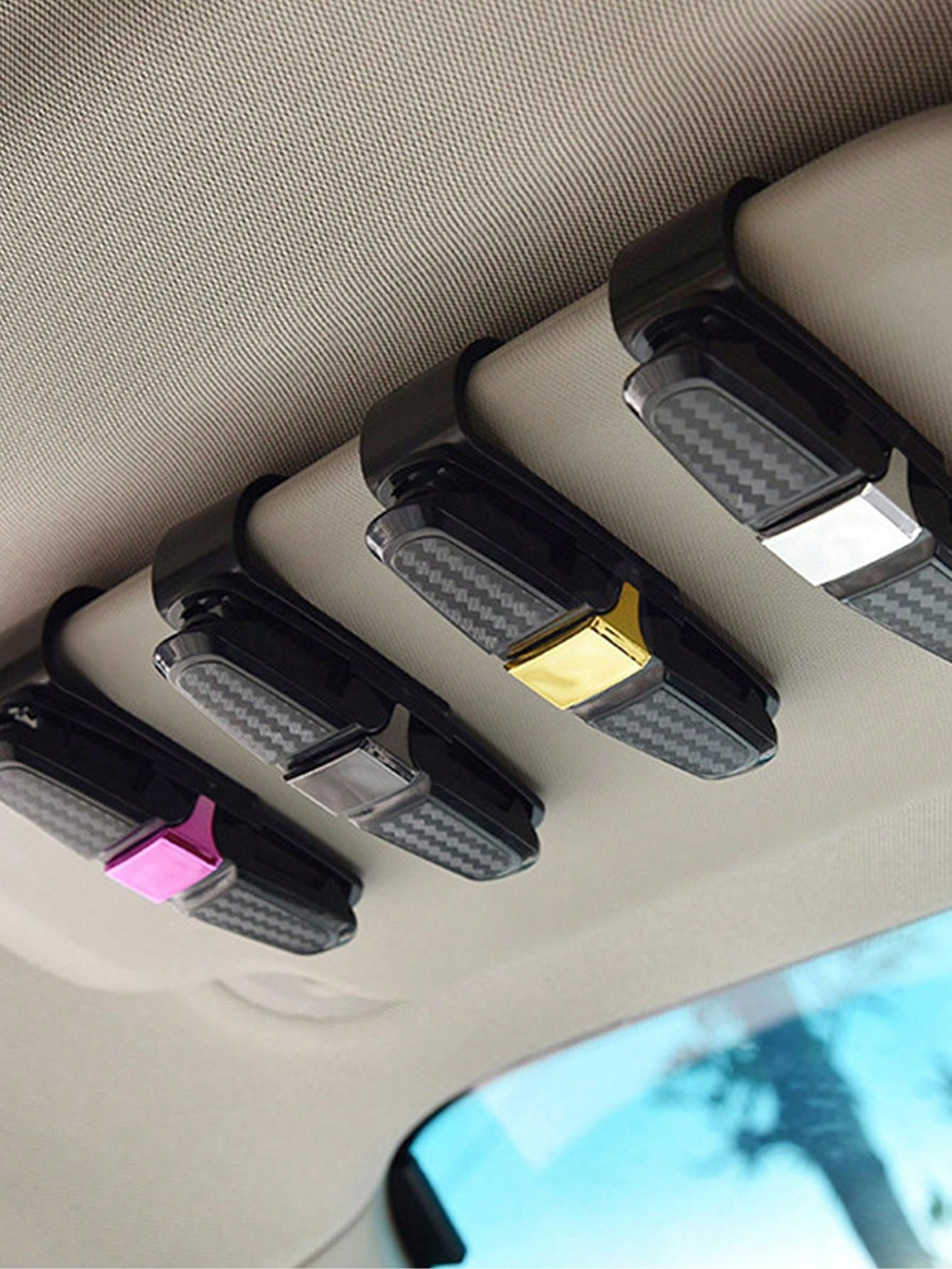 1pc Car Glasses Clip, Multi Function Car Interior Sunglasses Holder