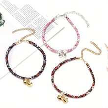 Collar Rosa Con Colgante De Campanita Para Mascotas - Rosa - Ver 5