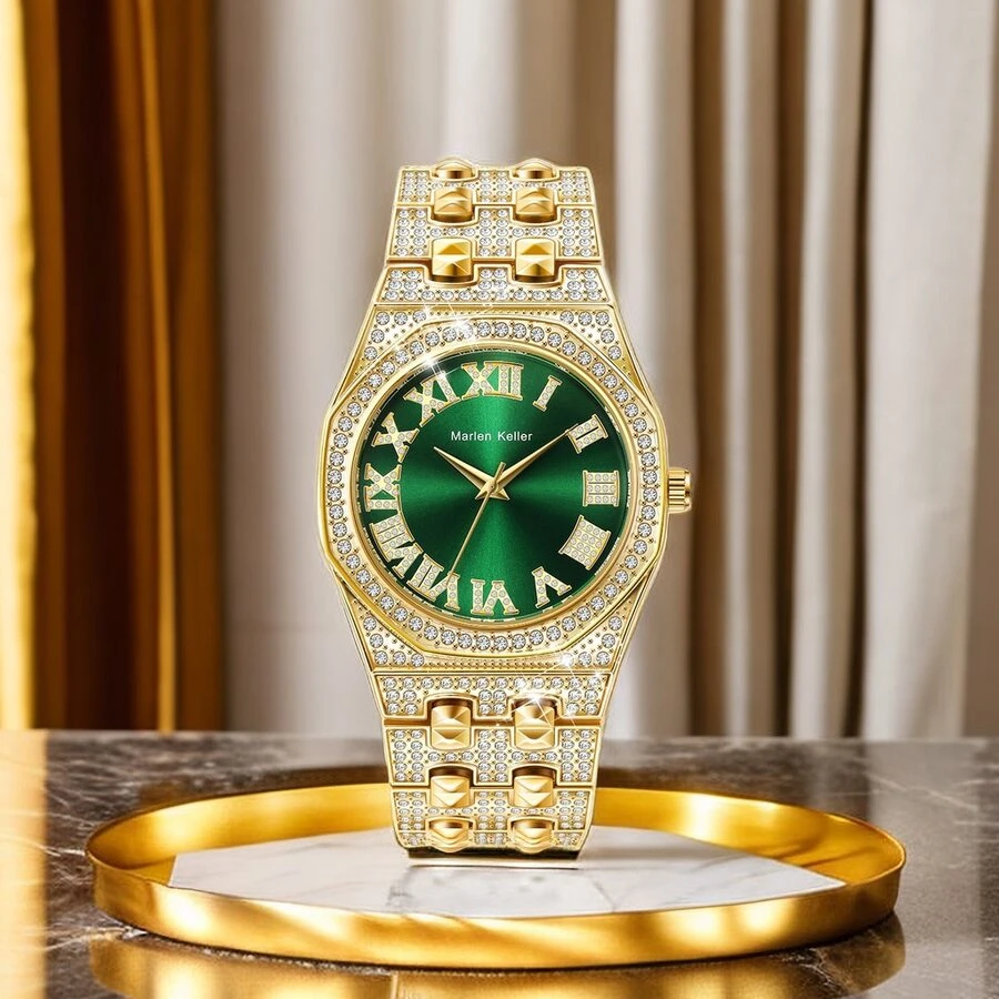 Maron Kele New Arrival Fashionable Quartz Watch With Diamond Inlay For Men - Gold - View 1