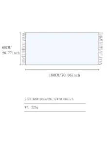 1入組女性大碼格紋現代紅色的流蘇人造羊絨濃烈香調和流行合適的適用於日常使用 - 彩色 - 查看 10