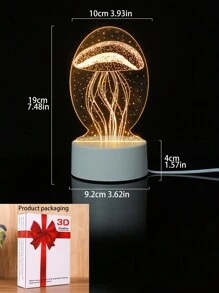 1 pieza Lámpara de escritorio de medusa - Gris Claro - Ver 5