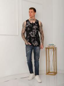 Men Tank Tops - Grey - View 4