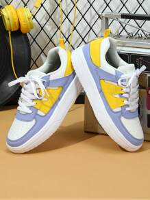 Breathable Lightweight Unisex Couples Sneakers, White, Casual Sports Shoes For Women - Multicolor - View 3