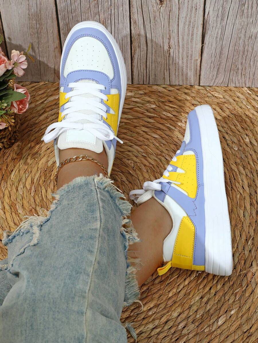 Breathable Lightweight Unisex Couples Sneakers, White, Casual Sports Shoes For Women - Multicolor - View 1