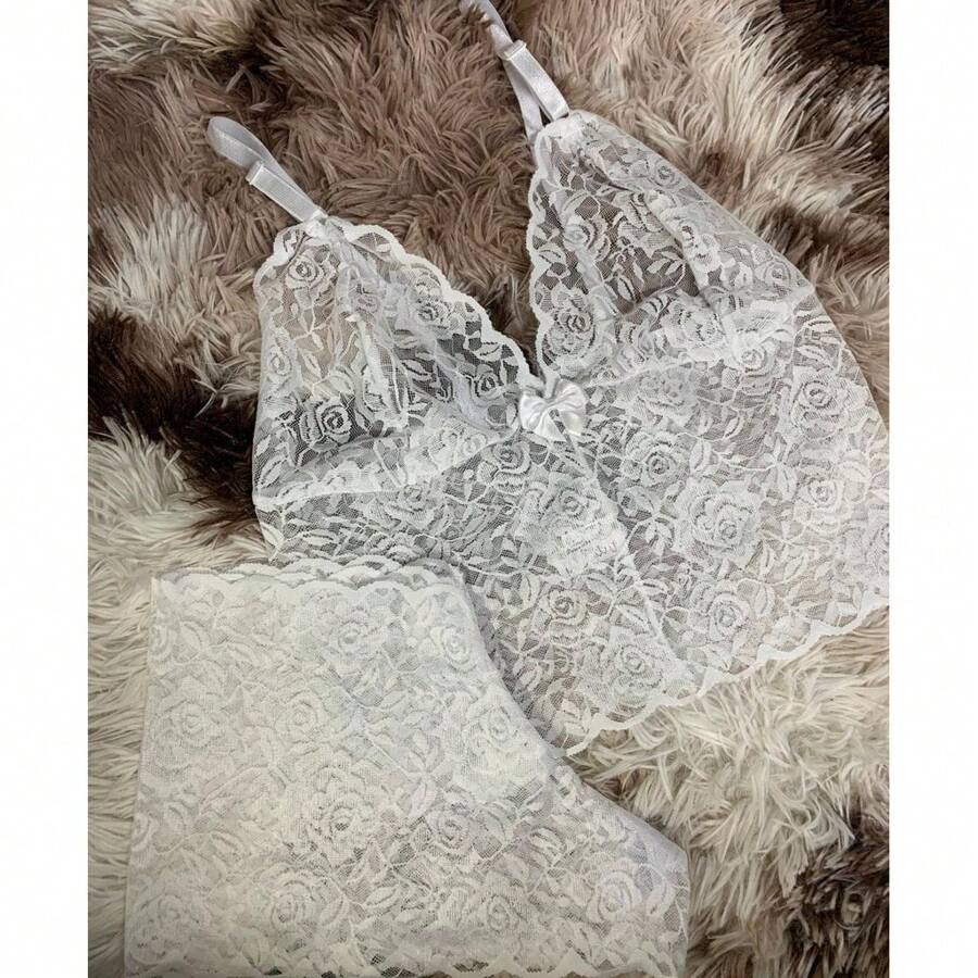 Women Pajama Sets White Set - trắng - Xem 1