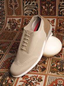 Lob Footwear Casual Formal Fashion Shoes For Men, Beige, 68003013 - 米色 - 查看 1