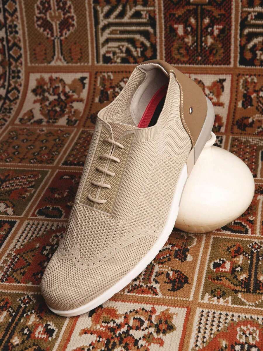 Lob Footwear Casual Formal Fashion Shoes For Men, Beige, 68003013 - 米色 - 查看 1