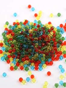 1pack 4mm Uniform Round Transparent Green Glass Seed Beads For Diy Jewelry Making - Army Green - View 6