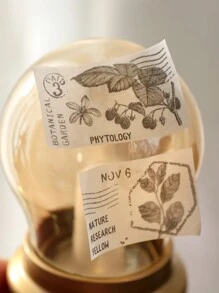 20 rotoli/set di nastro decorativo con motivi d'epoca, decorazioni semplici e creative di stile occidentale per album di ritagli, diario, forniture scolastiche, "Back to School"