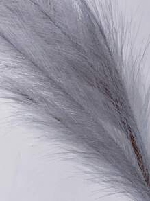 3.62ft 3-In-1 Artificial Pampas Grass, Soft & Fluffy, Lifelike Flowers, Plastic Fake Reeds, 1 Stem Gray Artificial Fluffy Plant, Boho Decor Fake Pampas Grass For Vase Filler, Home Farmhouse Decor, Wedding Party Decor, Fall Party Decor, Living Room Decor, Harvest Table Centerpiece, Halloween Thanksgiving Decor, Christmas Tree/Wreath Decor, Valentine's Day, Birthday Graduation Gift, Autumn Decor - Grey - View 4